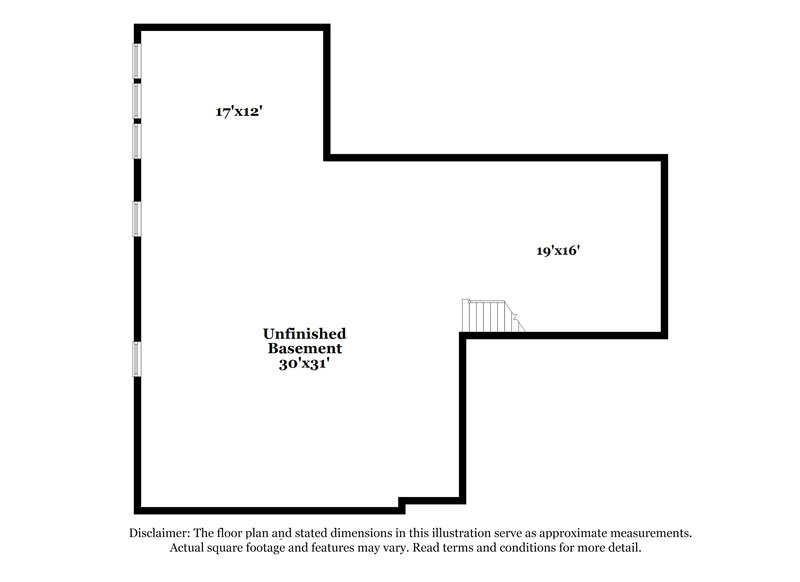 1,880/Mo, 2819 Chapel View Dr Florissant, MO 63031 Floorplan View 2