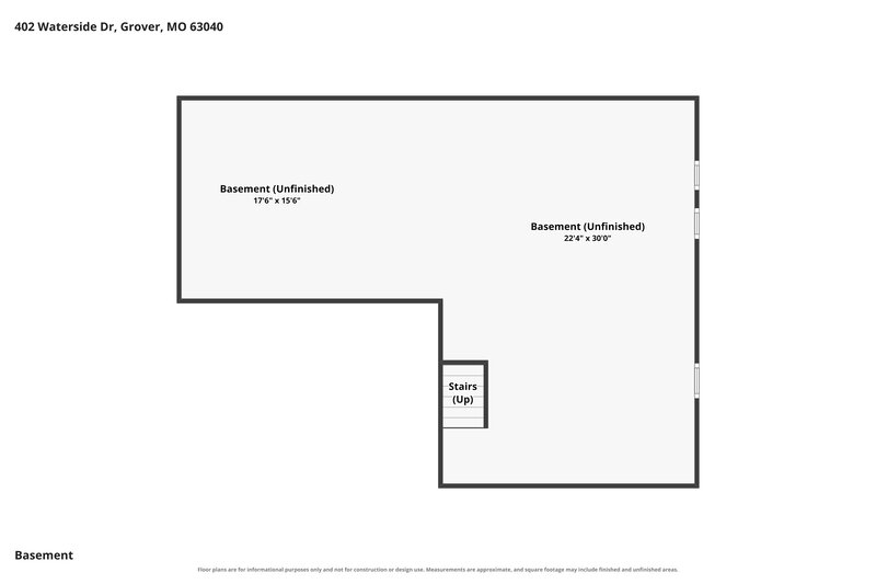 2,440/Mo, 402 Waterside Dr Grover, MO 63040 Floor Plan View