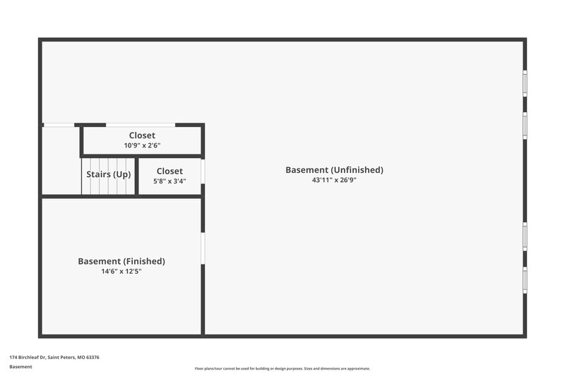 2,680/Mo, 174 Birchleaf Dr Saint Peters, MO 63376 Floor Plan View
