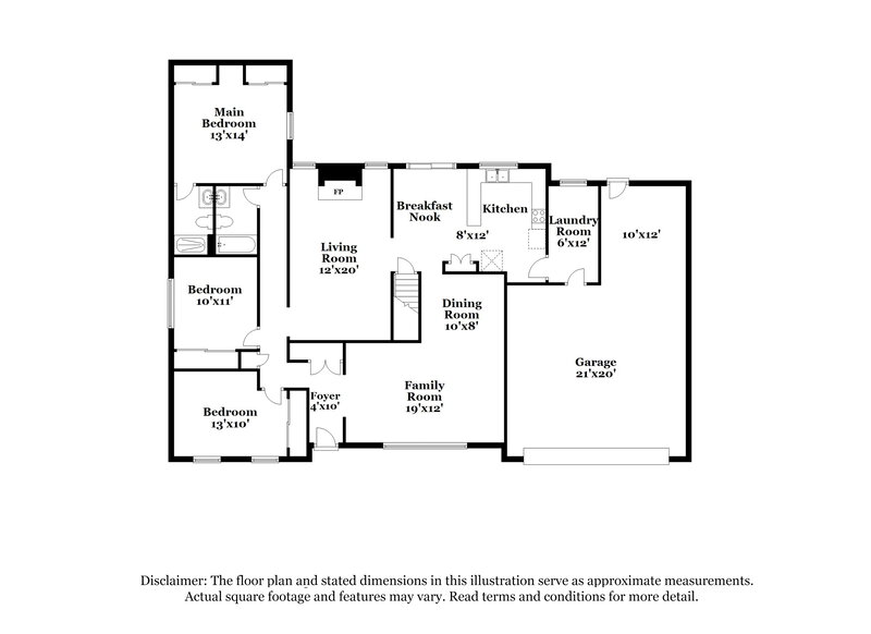 2,920/Mo, 3825 Arbre Ln Florissant, MO 63034 Floor Plan View