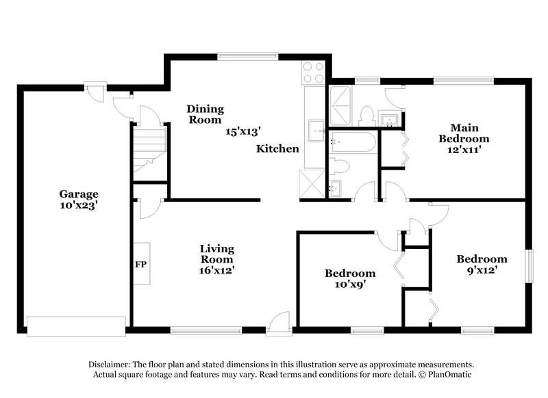 2,060/Mo, 7244 Tannoia Dr Hazelwood, MO 63042 Floor Plan View