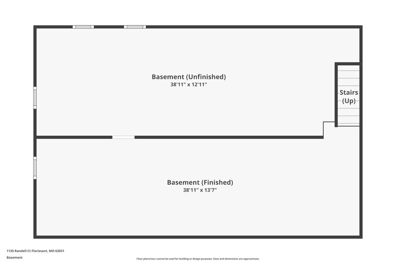 1,700/Mo, 1135 Randell Ct Florissant, MO 63031 Floorplan View