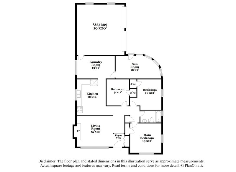 1,240/Mo, 14 Reasor Dr St. Louis, MO 63135 Floor Plan View