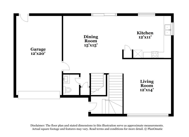 1,990/Mo, 1690 Woodman Dr Florissant, MO 63031 Floor Plan View 2
