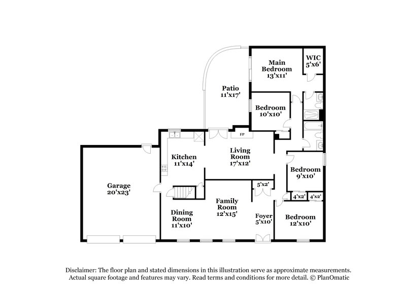 1,775/Mo, 1615 Leisure Dr Florissant, MO 63031 Floor Plan View 2