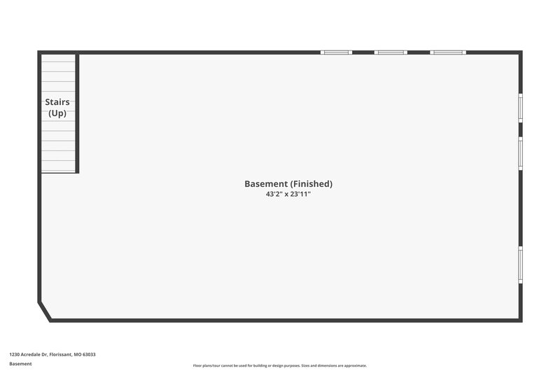 1,650/Mo, 1230 Acredale Dr Florissant, MO 63033 Floorplan View 2