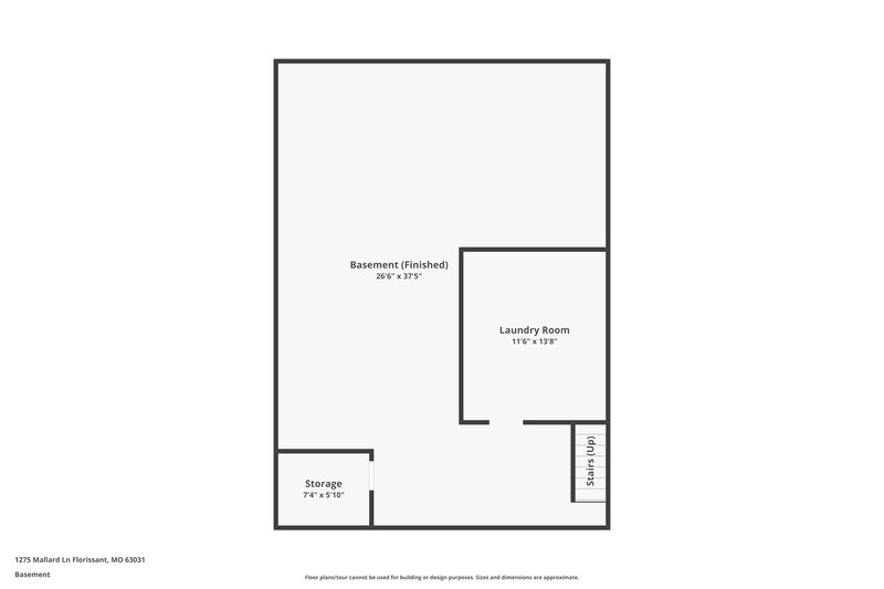 2,100/Mo, 1275 Mallard Ln Florissant, MO 63031 Floor Plan View