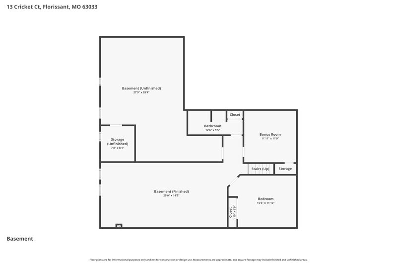 2,695/Mo, 13 Cricket Ct Florissant, MO 63033 Floor Plan View