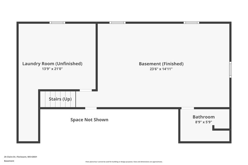 1,845/Mo, 25 Claire Dr Florissant, MO 63031 Floor Plan View