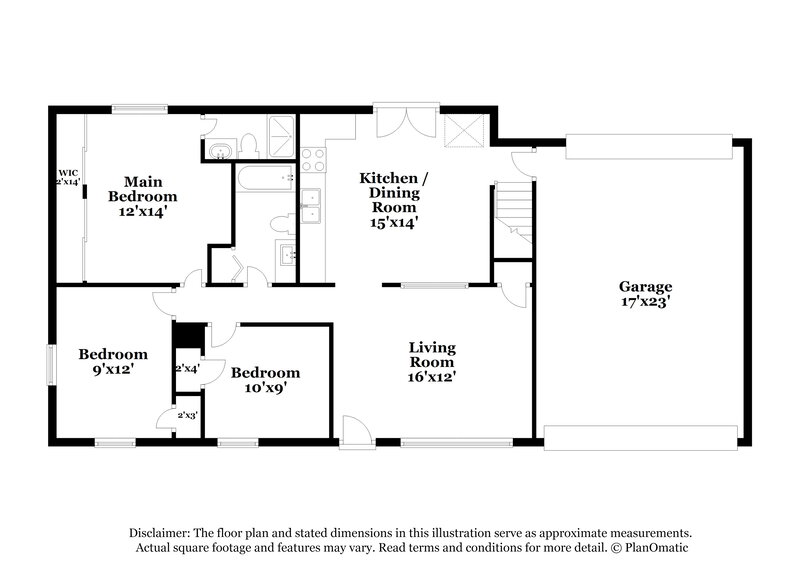 1,445/Mo, 7377 Tannoia Dr Hazelwood, MO 63042 Floor Plan View