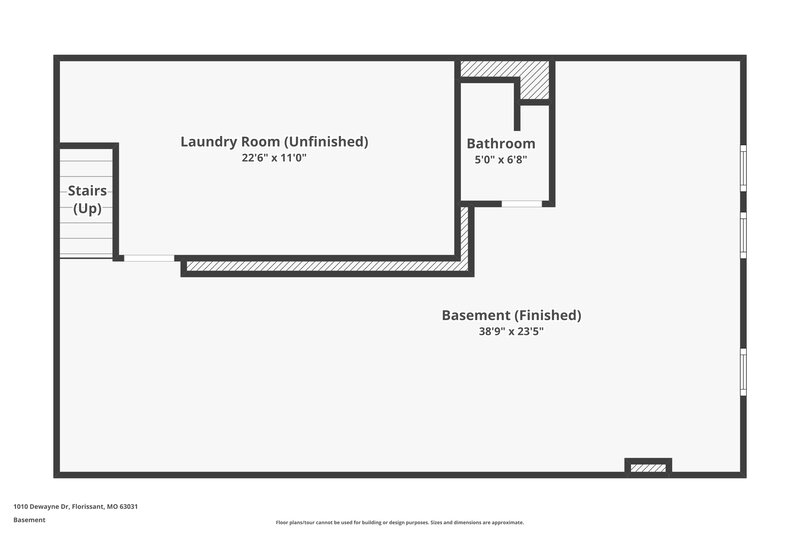 1,610/Mo, 1010 Dewayne Dr Florissant, MO 63031 Floor Plan View 2