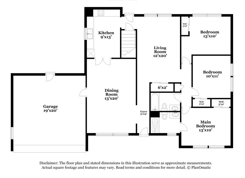 2,220/Mo, 3890 Cordin Dr Florissant, MO 63034 Floor Plan View
