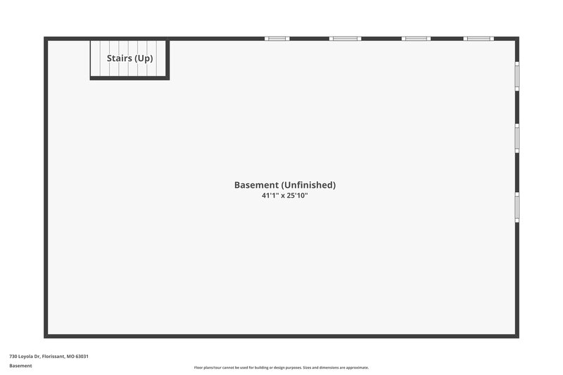 1,725/Mo, 730 Loyola Drive Florissant, MO 63031 Floor Plan View