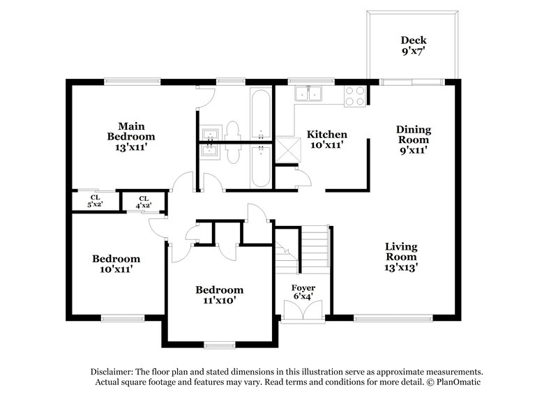 1,565/Mo, 1226 Borden Drive Florissant, MO 63031 Floor Plan View