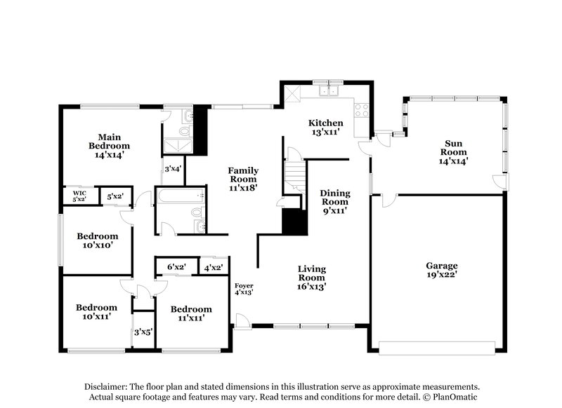 2,540/Mo, 3375 Rockingham Drive Florissant, MO 63033 Floor Plan View