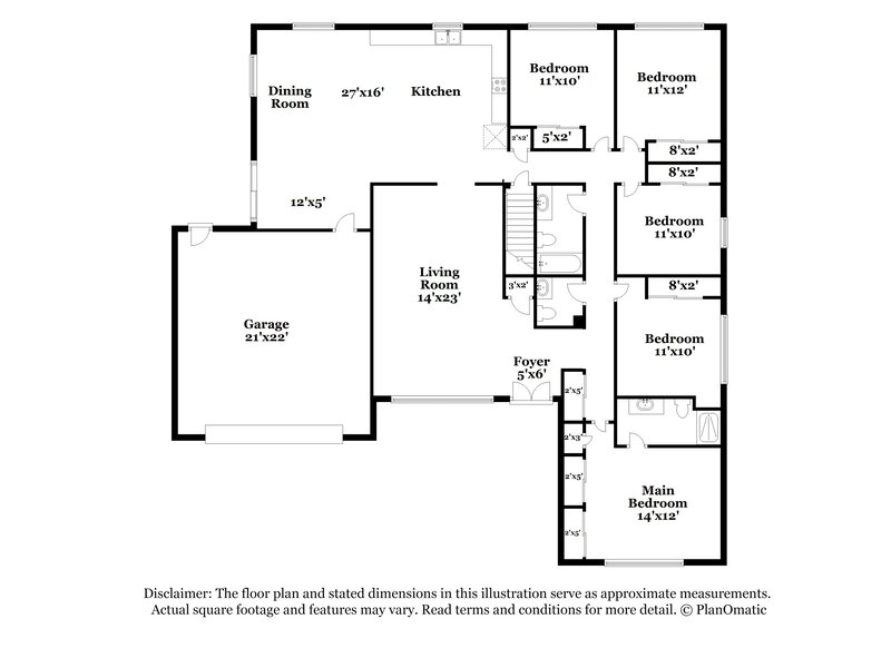 2,285/Mo, 11918 Lakecrest Ln St. Louis, MO 63138 Floor Plan View
