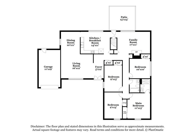 2,090/Mo, 3865 Helmkampf Dr Florissant, MO 63033 Floor Plan View
