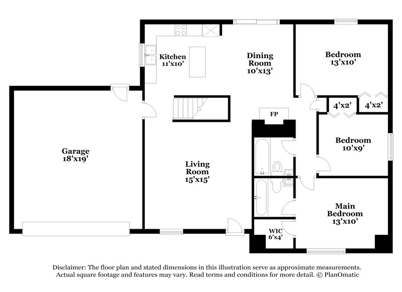 1,500/Mo, 11992 LAKECREST LN St. Louis, MO 63138 Floor Plan View