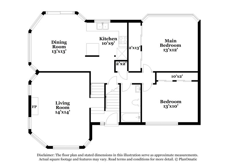 2,055/Mo, 14368 Jamestown Bay Dr Florissant, MO 63034 Floorplan View