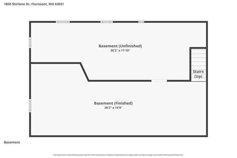 2,165/Mo, 1850 Shirlene Dr Florissant, MO 63031 Floor Plan View 2