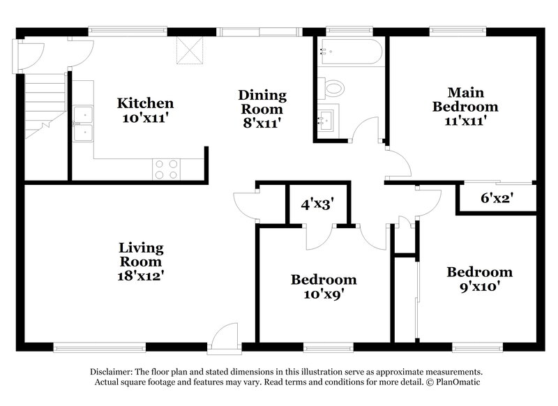 1,345/Mo, 2635 Lindsay Ln Florissant, MO 63031 Floor Plan View 2