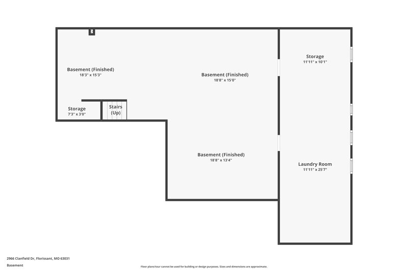 1,905/Mo, 2966 Clanfield Dr Florissant, MO 63031 Floor Plan View 2