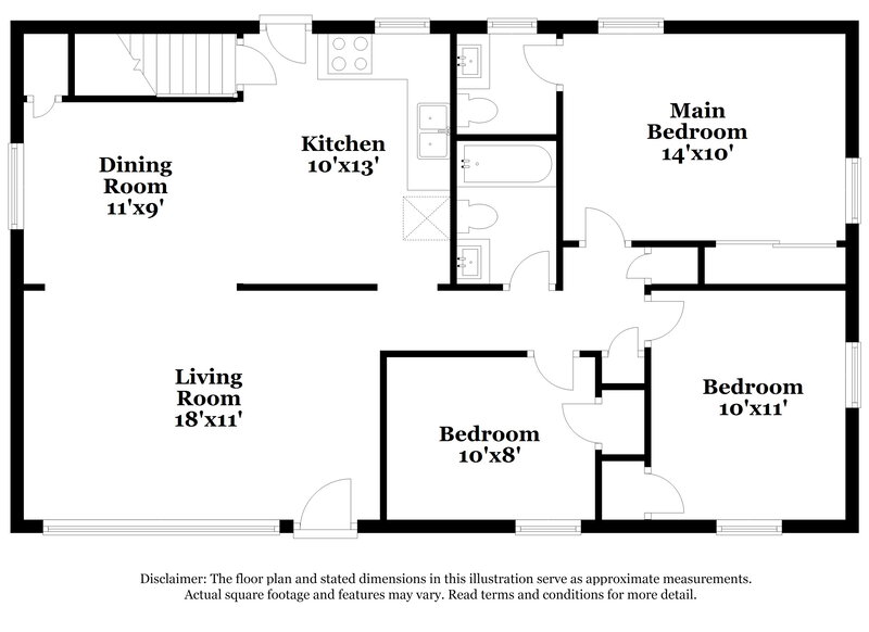 2,040/Mo, 570 Saint Anthony Ln Florissant, MO 63033 Floor Plan View