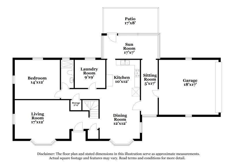 2,115/Mo, 765 Boone St Florissant, MO 63031 Floor Plan View
