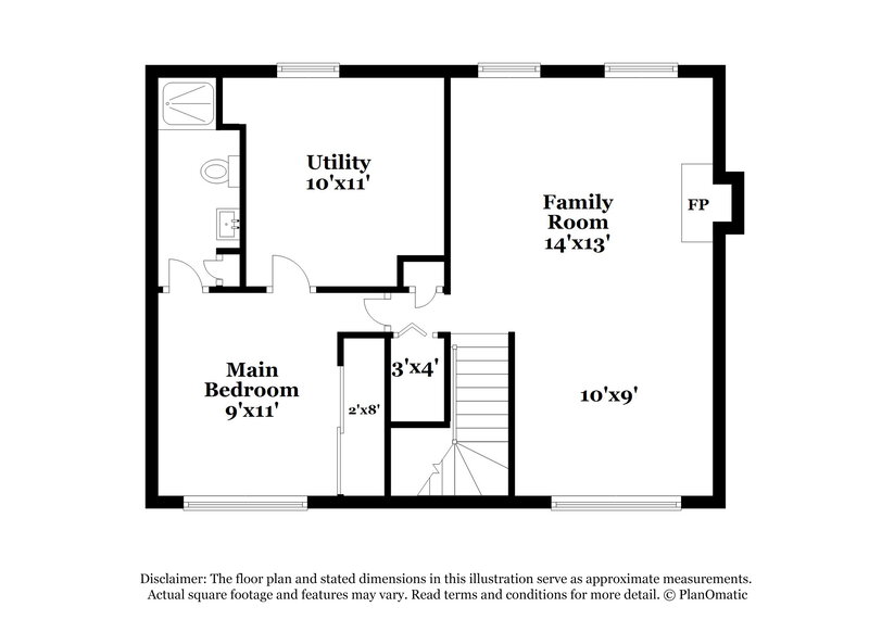 1,665/Mo, 1637 Ventnor Dr Florissant, MO 63031 Floor Plan View 2