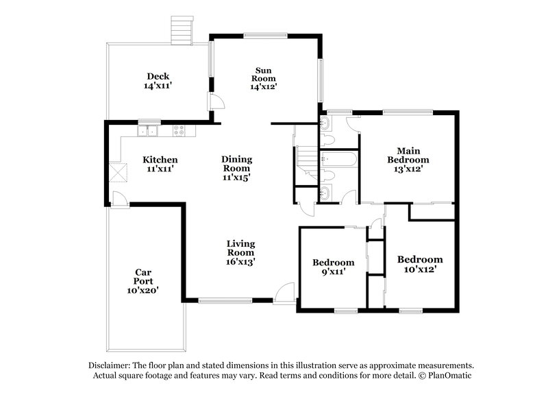 1,755/Mo, 1570 Tahoe Dr Florissant, MO 63031 Floor Plan View