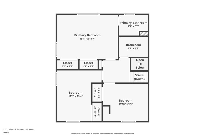 1,995/Mo, 3935 Parker Rd Florissant, MO 63033 Floor Plan View 3