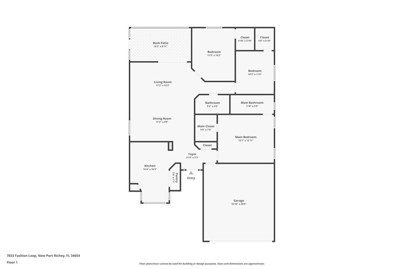 2,245/Mo, 7833 Fashion Loop New Port Richey, FL 34654 No Caption View