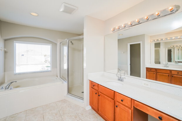2,725/Mo, 7714 Atwood Dr Wesley Chapel, FL 33545 Main Bathroom View