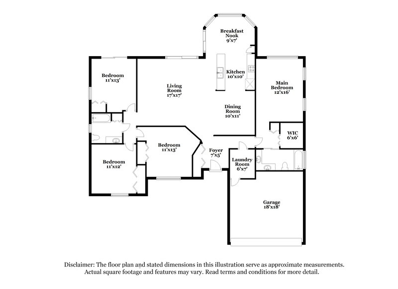 2,585/Mo, 9727 Lomalinda Ct New Port Richey, FL 34655 Floor Plan View