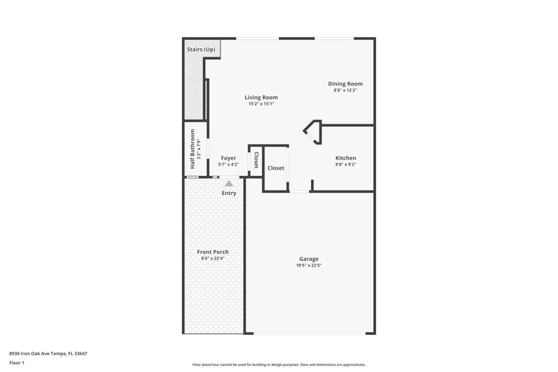 1,955/Mo, 8930 Iron Oak Ave Tampa, FL 33647 Floor Plan View