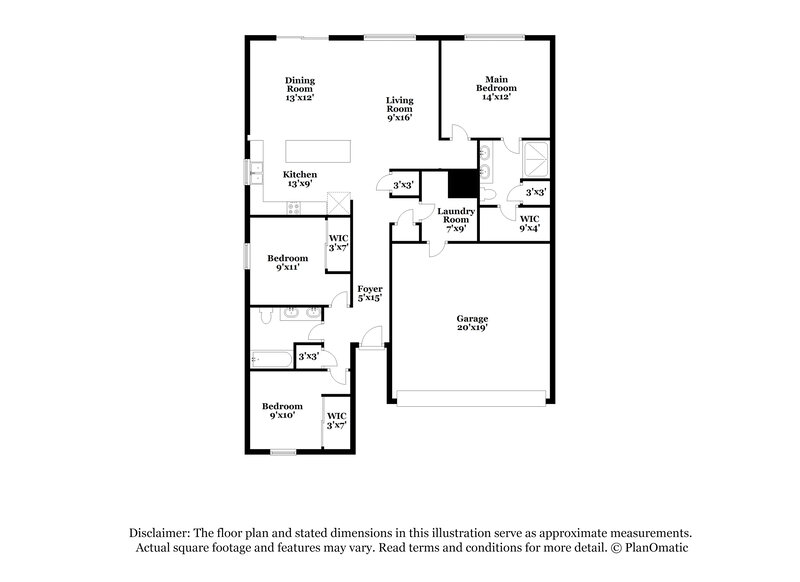 1,840/Mo, 7601 Muscovy Dr Lakeland, FL 33810 Floor Plan View