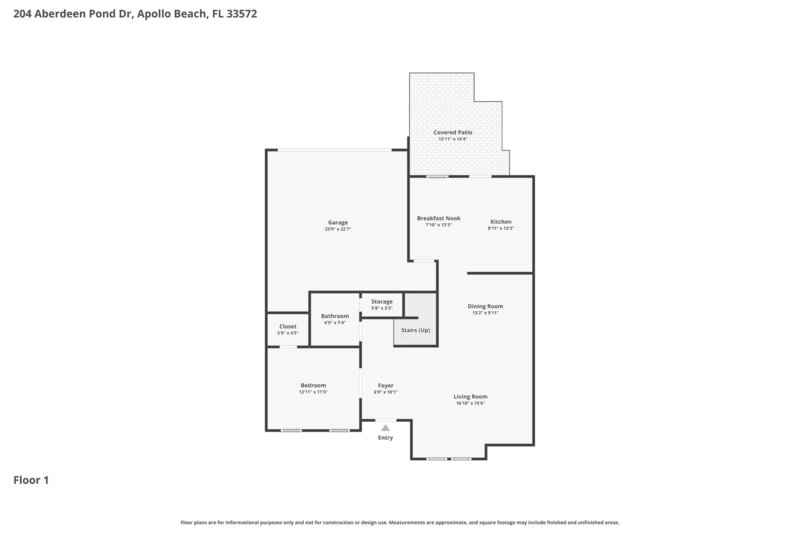 2,435/Mo, 204 Aberdeen Pond Dr Apollo Beach, FL 33572 Floorplan View