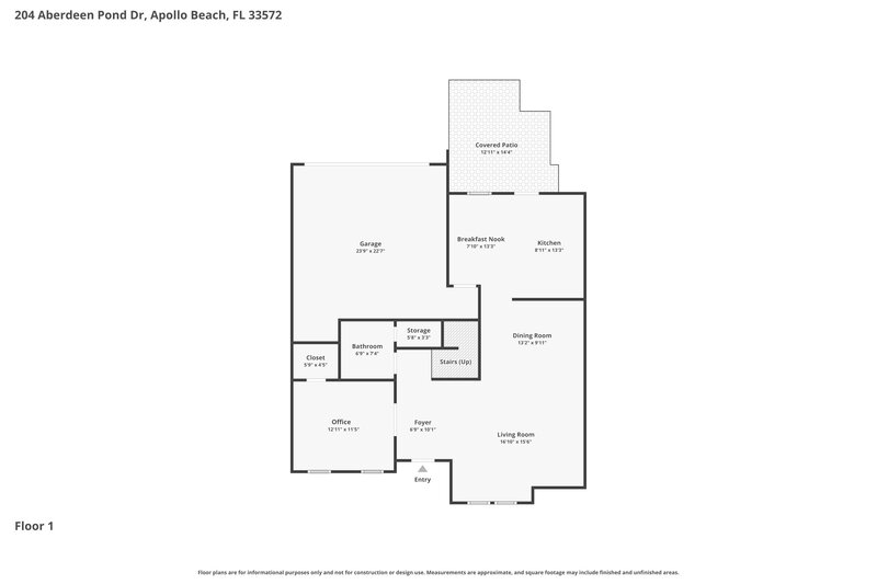 2,890/Mo, 204 Aberdeen Pond Dr Apollo Beach, FL 33572 Floor Plan View 2