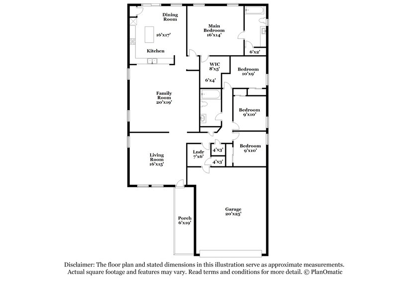 1,925/Mo, 2296 Blackwood Dr Mulberry, FL 33860 Floorplan View