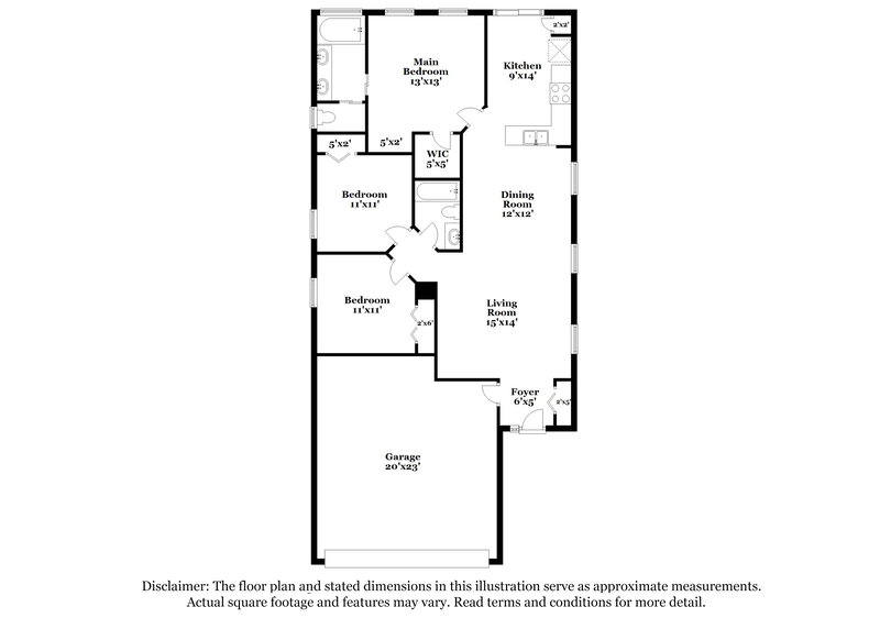 2,065/Mo, 7546 Oxford Garden Cir Apollo Beach, FL 33572 Floor Plan View