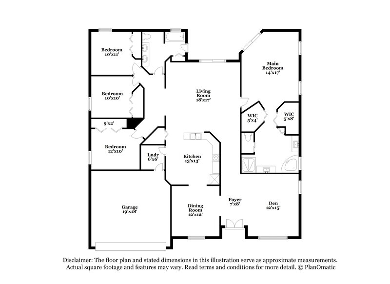 2,830/Mo, 3720 Hollow Wood Dr Valrico, FL 33596 Floorplan View