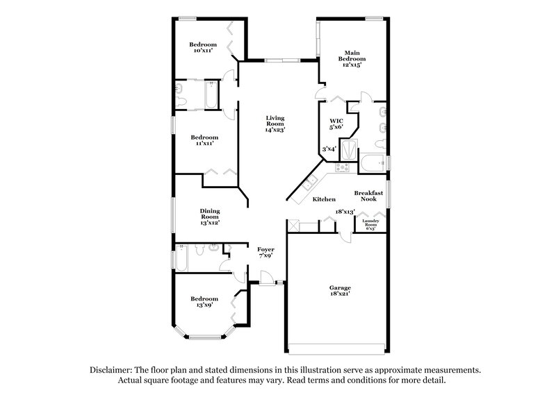2,645/Mo, 19417 Otters Wick Way Land O Lakes, FL 34638 Floor Plan View