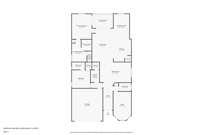3,540/Mo, 569 Bimini Bay Blvd Apollo Beach, FL 33572 Floor Plan View