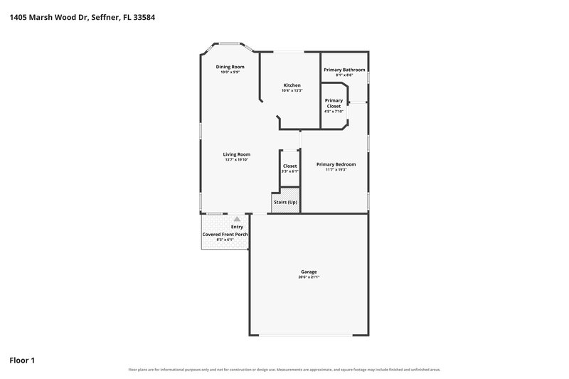 2,290/Mo, 1405 Marsh Wood Dr Seffner, FL 33584 Floor Plan View