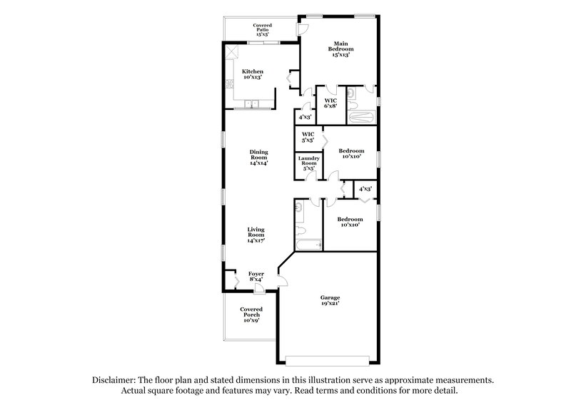 1,975/Mo, 7248 Lumber Port Dr Ruskin, FL 33573 Floor Plan View