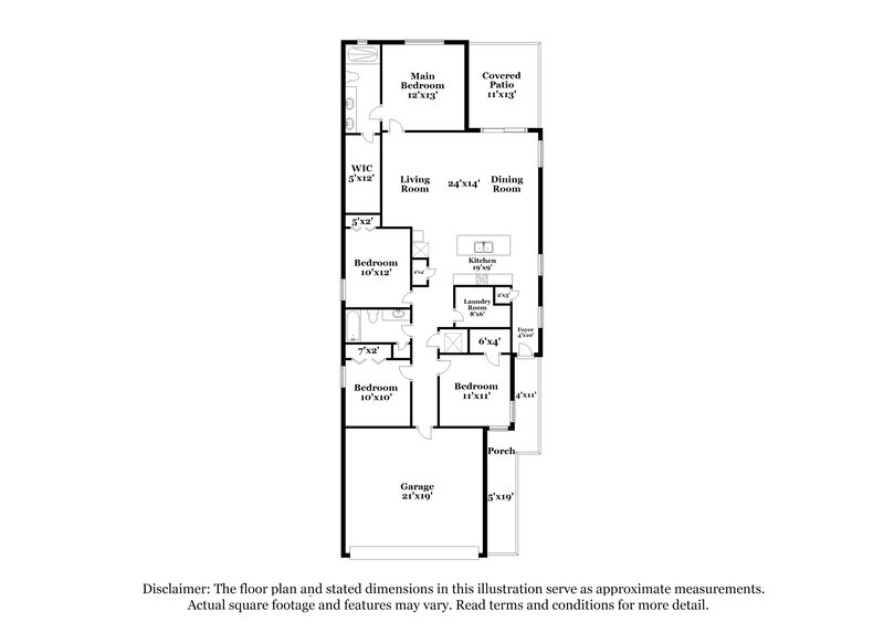 1,995/Mo, 2181 Tehama Court Lakeland, FL 33805 Floor Plan View