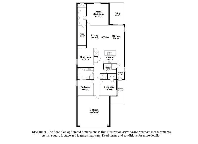 2,040/Mo, 2278 Shasta Street Lakeland, FL 33805 Floor Plan View
