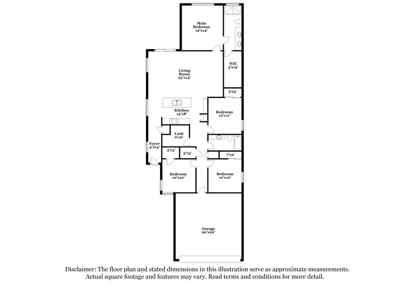 1,995/Mo, 2258 Shasta Street Lakeland, FL 33805 Floor Plan View