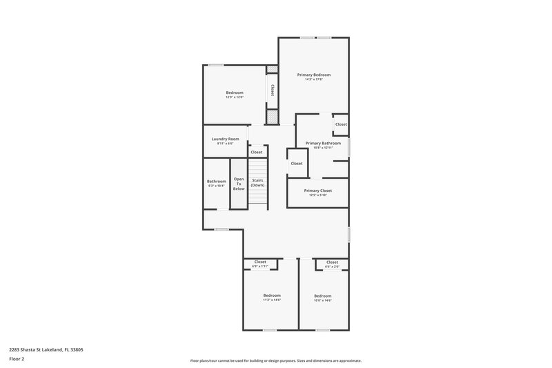 2,455/Mo, 2283 Shasta Street Lakeland, FL 33805 Floor Plan View 2