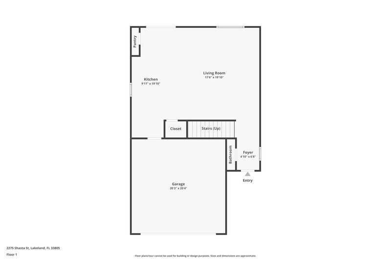 2,075/Mo, 2275 Shasta Street Lakeland, FL 33805 Floor Plan View